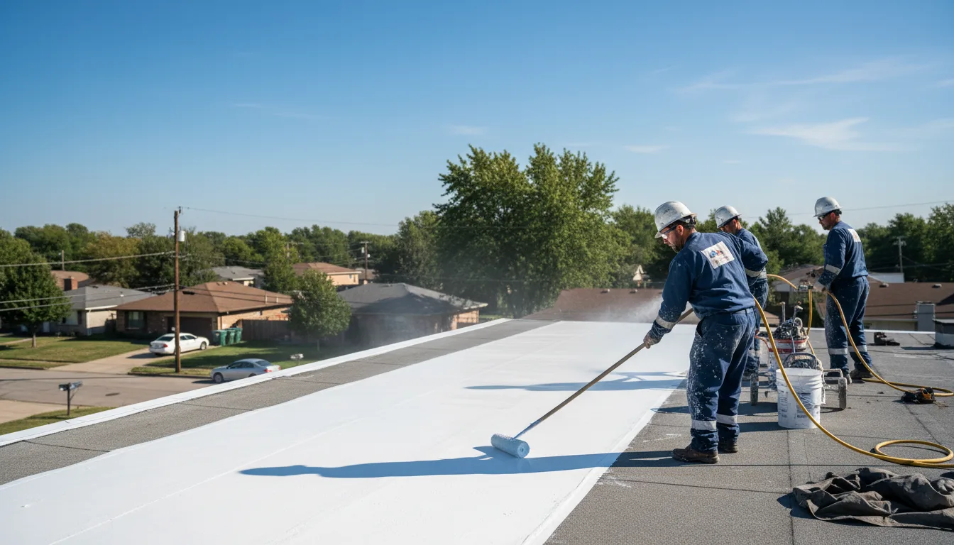 Commercial roof coating in Hiland, WY near me